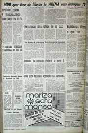 Página do jornal Correio do Ceará de setembro de 1970
