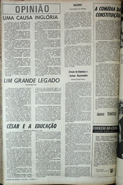 Página do jornal Correio do Ceará de setembro de 1970