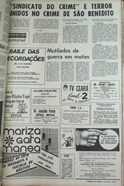 Página do jornal Correio do Ceará de setembro de 1970