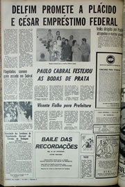 Página do jornal Correio do Ceará de setembro de 1970