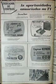 Página do jornal Correio do Ceará de setembro de 1970