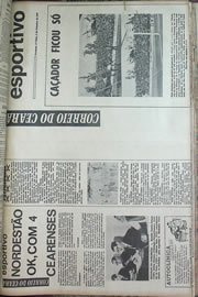 Página do jornal Correio do Ceará de setembro de 1970