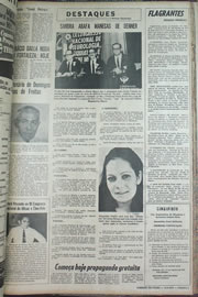 Página do jornal Correio do Ceará de setembro de 1970