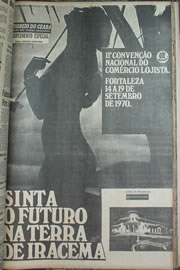 Página do jornal Correio do Ceará de setembro de 1970