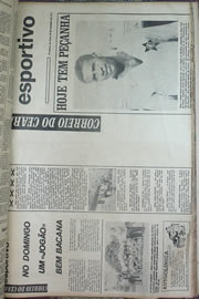 Página do jornal Correio do Ceará de setembro de 1970