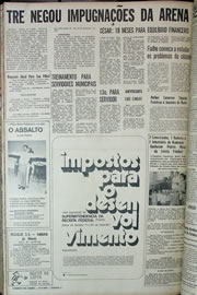 Página do jornal Correio do Ceará de setembro de 1970
