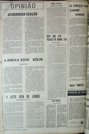 Página do jornal Correio do Ceará de setembro de 1970