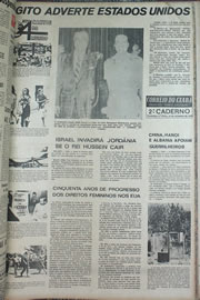 Página do jornal Correio do Ceará de setembro de 1970