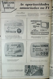 Página do jornal Correio do Ceará de setembro de 1970