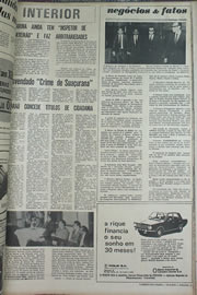 Página do jornal Correio do Ceará de setembro de 1970