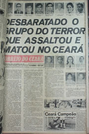 Página do jornal Correio do Ceará de setembro de 1970