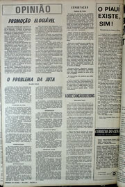 Página do jornal Correio do Ceará de setembro de 1970