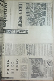 Página do jornal Correio do Ceará de setembro de 1970