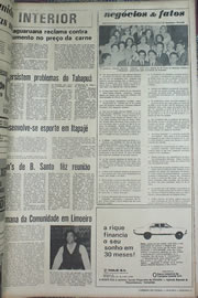 Página do jornal Correio do Ceará de setembro de 1970