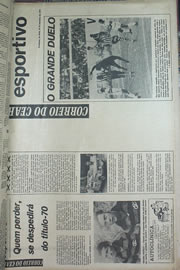 Página do jornal Correio do Ceará de setembro de 1970