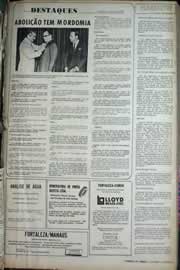 Página do jornal Correio do Ceará de abril de 1971