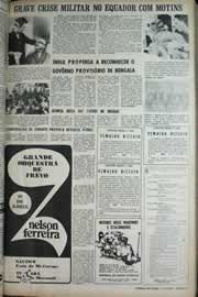 Página do jornal Correio do Ceará de abril de 1971