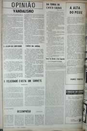 Página do jornal Correio do Ceará de abril de 1971