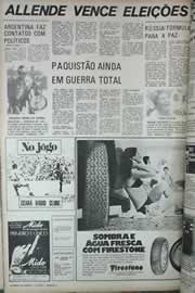 Página do jornal Correio do Ceará de abril de 1971