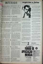 Página do jornal Correio do Ceará de abril de 1971