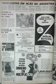 Página do jornal Correio do Ceará de abril de 1971