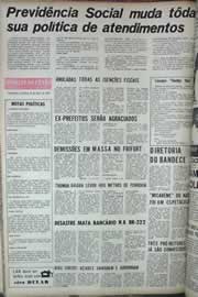 Página do jornal Correio do Ceará de abril de 1971