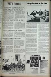 Página do jornal Correio do Ceará de abril de 1971