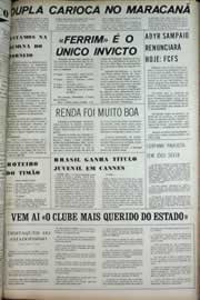 Página do jornal Correio do Ceará de abril de 1971