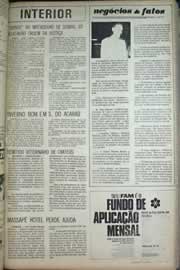 Página do jornal Correio do Ceará de abril de 1971
