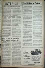 Página do jornal Correio do Ceará de abril de 1971