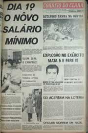 Página do jornal Correio do Ceará de abril de 1971