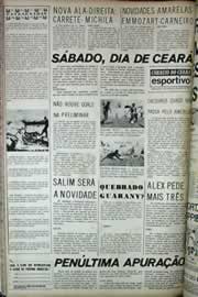 Página do jornal Correio do Ceará de abril de 1971
