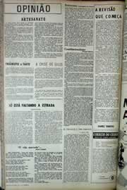 Página do jornal Correio do Ceará de abril de 1971