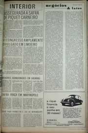 Página do jornal Correio do Ceará de abril de 1971