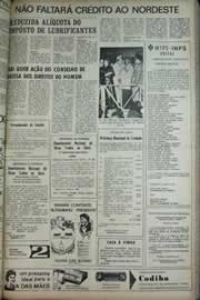 Página do jornal Correio do Ceará de abril de 1971
