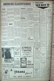 Página do jornal Correio do Ceará de maio de 1971
