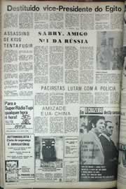 Página do jornal Correio do Ceará de maio de 1971