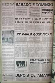 Página do jornal Correio do Ceará de maio de 1971