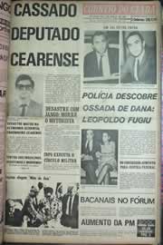 Página do jornal Correio do Ceará de maio de 1971
