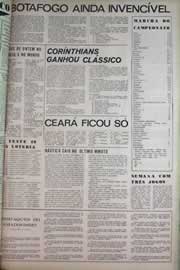 Página do jornal Correio do Ceará de maio de 1971