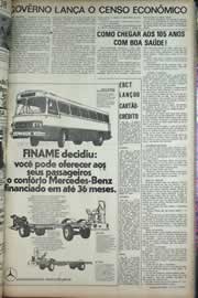 Página do jornal Correio do Ceará de maio de 1971