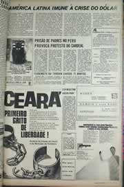 Página do jornal Correio do Ceará de maio de 1971