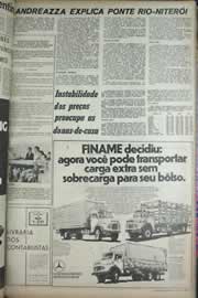 Página do jornal Correio do Ceará de maio de 1971
