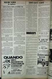 Página do jornal Correio do Ceará de maio de 1971
