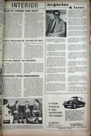 Página do jornal Correio do Ceará de maio de 1971