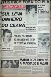 Página do jornal Correio do Ceará de maio de 1971
