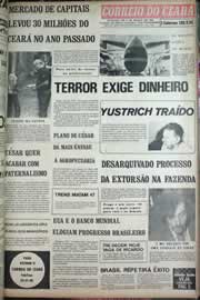 Página do jornal Correio do Ceará de maio de 1971