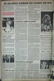 Página do jornal Correio do Ceará de maio de 1971