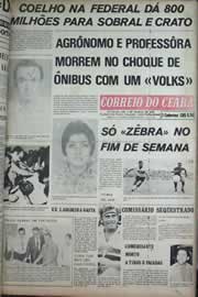 Página do jornal Correio do Ceará de maio de 1971