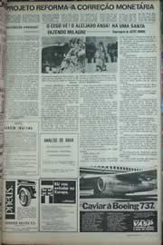 Página do jornal Correio do Ceará de junho de 1971